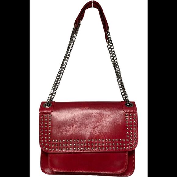 Patricia Nash Handbags - Patricia Nash Discovery Studded Leather Merano Crossbody Granita
